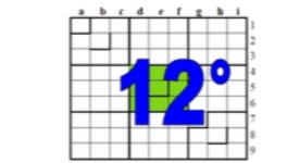 douzième centrosudoku, avec la solution du onzième centrosudoku.