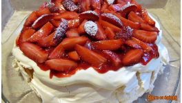 Pavlova aux fraises