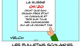 les bulletins scolaires de Poutine : histoire de la Russie