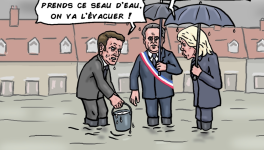 Macron et les inondations
