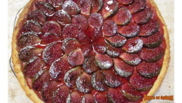 Tarte aux figues cuites à la crème pâtissière