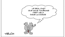 Le chat dans la gorge