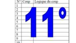 11° diagosudoku, avec la solution du dixième
