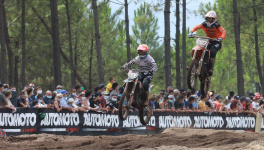 Epreuve de moto à Magecsq (Landes)