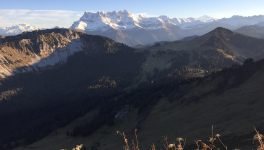 En haut, au large