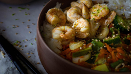 Riz frit aux crevettes façon thaï