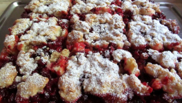 Carré aux framboises et groseilles