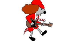 stars du rock des rats : angus young ( AC/DC)