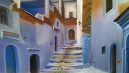 Pastel : Tourbière en Belgique