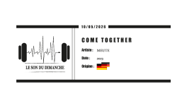 COME TOGETHER - Meute