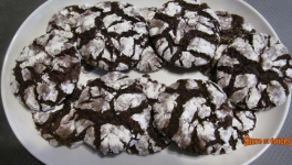 Biscuits craquelés au chocolat - Chocolate crinkle cookies