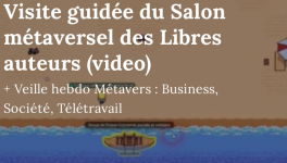 Visite guidée du Salon métaversel des Libres auteurs (video)