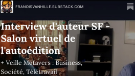  Interview d'auteur SF - Salon virtuel de l'autoédition