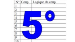5° diagosudoku, avec la solution du quatrième