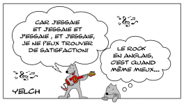 Le rat qui se trompait de langue pour chanter du Rock