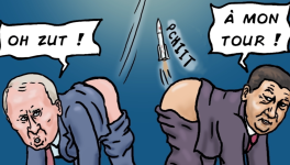 Poutine et Xi Jinping - objectif Lune