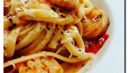 Pâtes aux crevettes