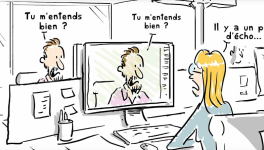 Je zoom, tu microsoft teams, il skype