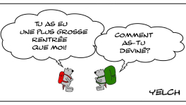 grosse rentrée pour certains , petite rentrée pour d'autres