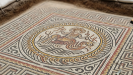 Ancient Roman mosaic unearthed in London construction site