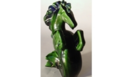 sculpture cheval marin, peinture chevaux