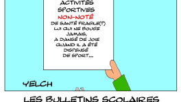 les bulletins scolaires de Balkany : activités sportives