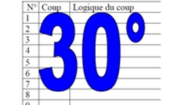 30° diagosudoku, avec la solution du vingt-neuvième 