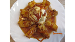 Pommes en forme de fleur cuites en papillotes