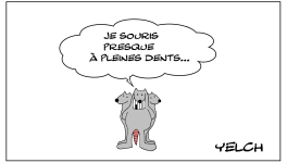 Le rat qui avait un sourire presque radieux