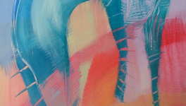 Cheval céleste - peinture au fil du temps - 2004