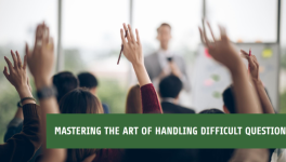 The ability to handle difficult questions during seminars