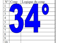 34° diagosudoku, avec la solution du trente-troisième