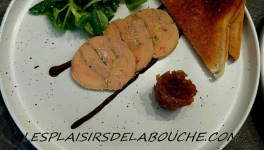 Foie gras cuit sous vide à basse température