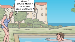 Macron, champion de natation !