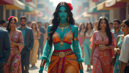 Mon amie est turquoise (poème)