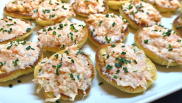 Rillettes de crevettes, saumon fumé et artichaut - Recette en vidéo 