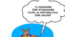 Stagiaire lapin de Pâques