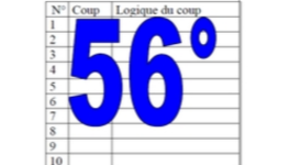56° diagosudoku, avec la solution du cinquante-cinquième