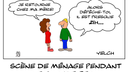 Scène de ménage pendant le couvre-feu