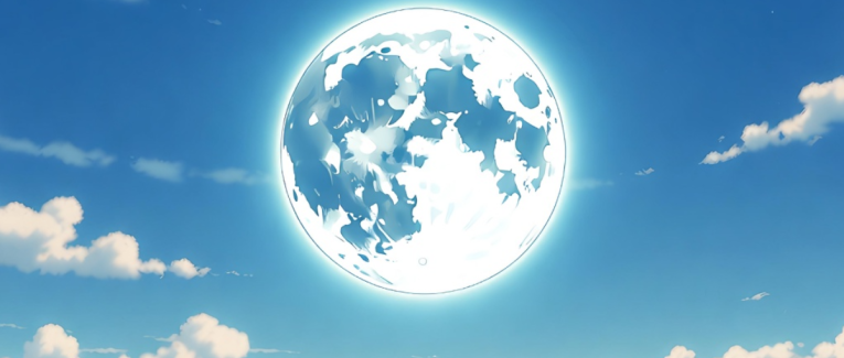 Le retour de la lune en plein jour