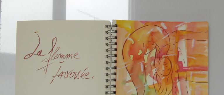 Carnets Dessins jeux de couleurs et d'ombres : Carnet 6 2018 - La flamme inversée