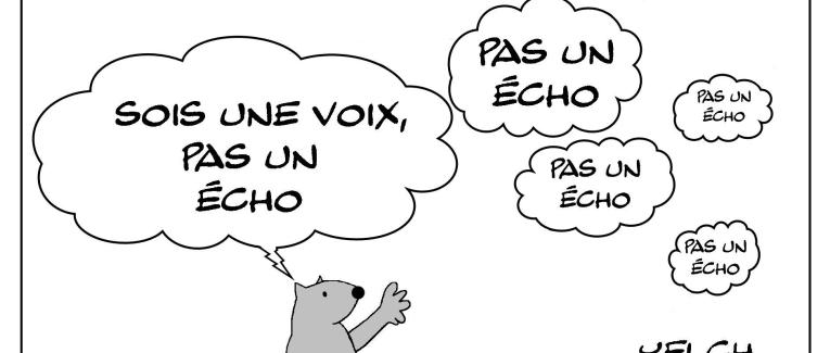 l'écho de la voix et la voix de l'écho