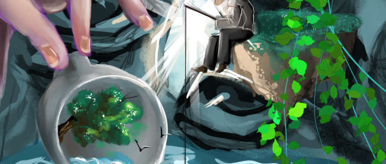 A piros ajtajú ház