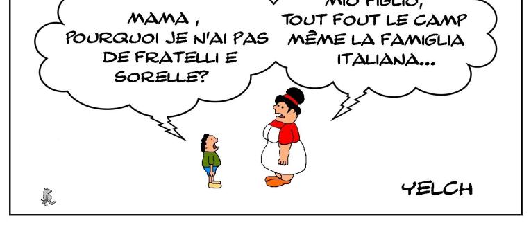 Les familles italiennes en déficit