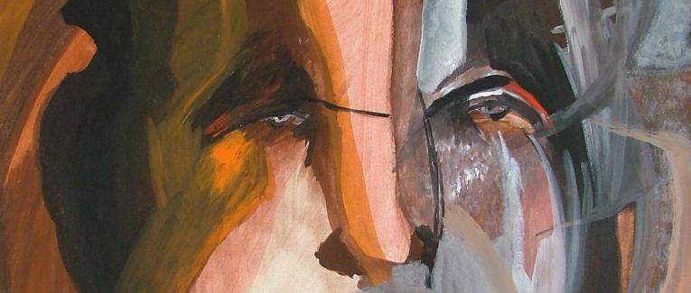 Le mage - peinture au fil du temps - 1991