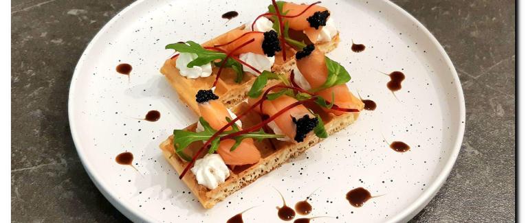 Gaufres au saumon