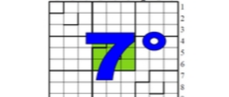 septième centrosudoku, avec la solution du sixième centrosudoku.