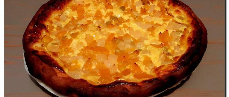 Tarte briochée aux fruits ( Peut être cuite au four à bois)