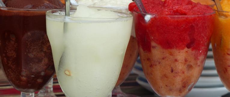 Le Granité à la Fraise.