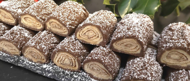 Biscuits mini-bûches de Noël - Recette en vidéo